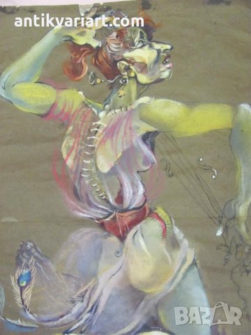 Акварел Т. Пунева 51х36см., снимка 5 - Картини - 31781530