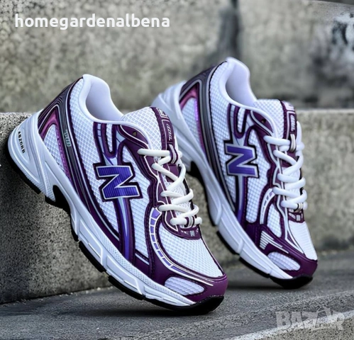 New Balance 530 – Дамски маратонки бяло/лилаво | Размери 36–40