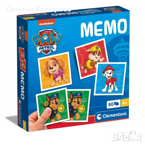 Детска игра за памет Clementoni - Paw Patrol (Мемори игра)