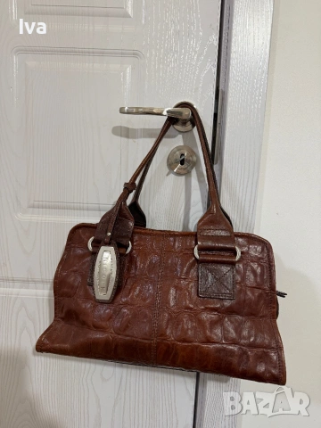 Дамска чанта естествена кожа NICOLI Made in Italy