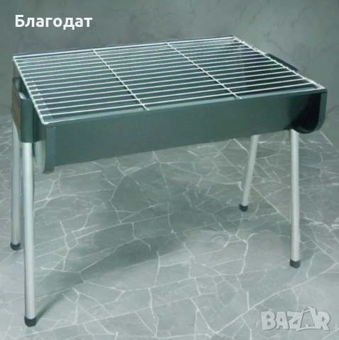 Метално барбекю на дървени въглища LAMARQUE LSQ-4831, снимка 2 - Скари - 52501230