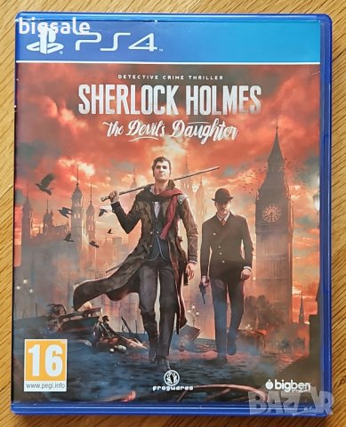 Диск Sherlock Holmes Devil 's Daughter PS4 Playstation 4 Плейстейшън
