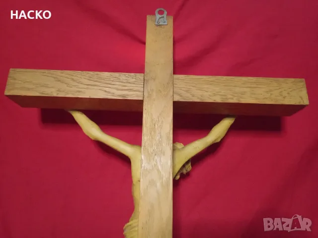 Масивен Дървен Кръст с Разпятие 75/45 см., снимка 10 - Статуетки - 56199801