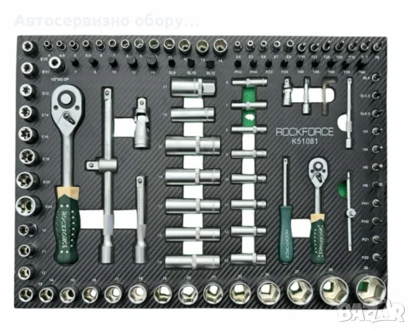 Професионален шкаф/количка с инструменти RockForce 172 части, снимка 5 - Други инструменти - 47729754