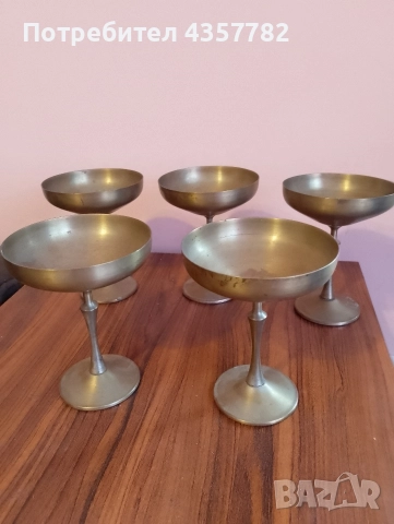 Винтидж месингови чаши , снимка 3 - Колекции - 52856645