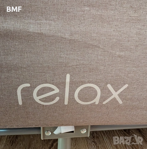 Неползвана бебешка кошара Chipolino Relax лен с падаща странична преграда, снимка 3 - Кошарки - 54170359