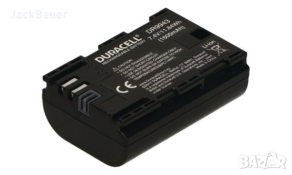 Батерия Duracell LP-E6 за Canon EOS R, 6D и др., снимка 3 - Батерии, зарядни - 30766466