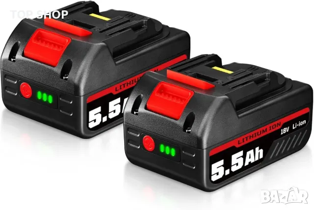 2 броя Резервни литиево-йонни батерии Dasnite 5.5Ah BL1850B за Makita 18V