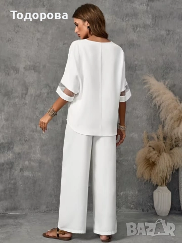 Дамски комплект в бяло, снимка 4 - Комплекти - 54311520