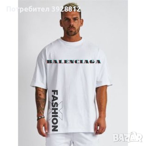 Мъжка тениска "BALENCIAGA", снимка 1 - Тениски - 44241636