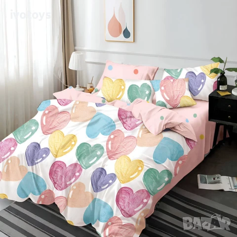 Двулицево спално бельо, 6 части - Модел WS18032, снимка 1