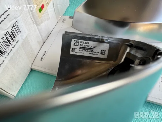 Оригинални Audi RS3 8V капаци за огледала Audi A3 8V / S3 8V Алуминиев мат хром, снимка 10 - Аксесоари и консумативи - 49963342