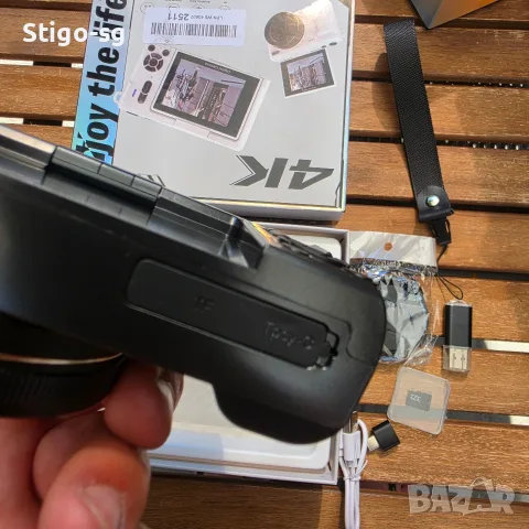 ЧИСТО НОВ 4K Дигитален Фотоапарат – Пълен Комплект (Карта 32GB + Четец + Аксесоари) , снимка 10 - Камери - 56161748