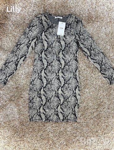 Рокля змийски принт, снимка 2 - Рокли - 39080865