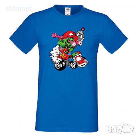 Мъжка тениска Mario Cart Zombie 3 Игра,Изненада,Подарък,Празник,Повод, снимка 1 - Тениски - 37236088