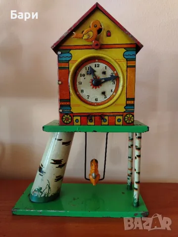 Рядка детска навиваща се играчка с птица и катерица, снимка 2 - Други ценни предмети - 50090506