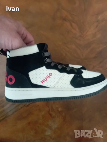 Детски маратонки HUGO
в бяло G00245 Оригинални, снимка 8 - Детски маратонки - 50698411