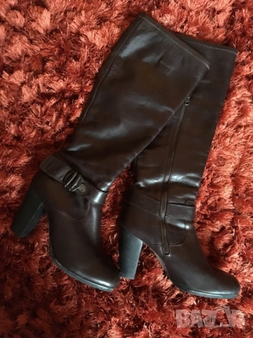 G-star оригинални дамски ботуши от естествена кожа Uk4/37, снимка 4 - Дамски ботуши - 53246327