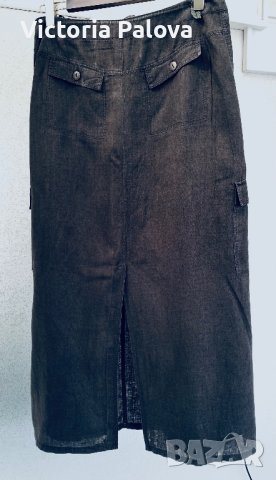 Дълга пола FFY лен, снимка 11 - Поли - 40451910