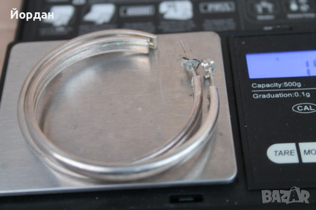 Сребърни обеци , снимка 7 - Обеци - 54056614