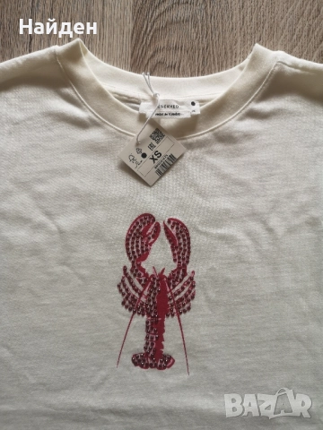 Дамска тениска Reserved, размер XS, снимка 2 - Тениски - 52345049