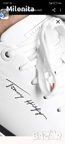 ТОП оферта! Нови оригинални Tommy Hilfiger кожа н.43, снимка 3 - Маратонки - 51618751