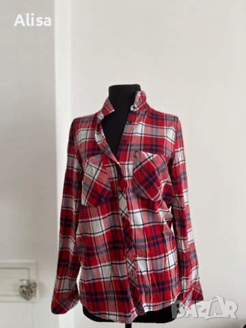 Дамска карирана риза, снимка 6 - Ризи - 36764653