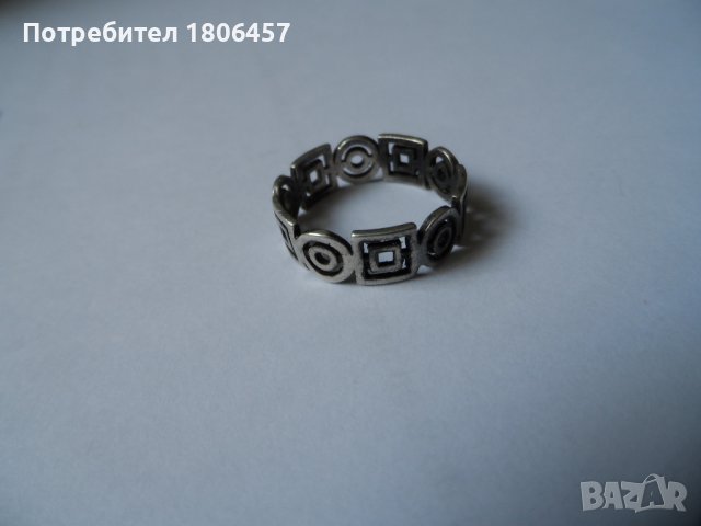 сребърен пръстен Б, снимка 6 - Пръстени - 42046355