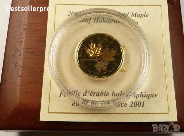 2001,$10 Canada Gold 1/4Oz. Златна монета, снимка 1