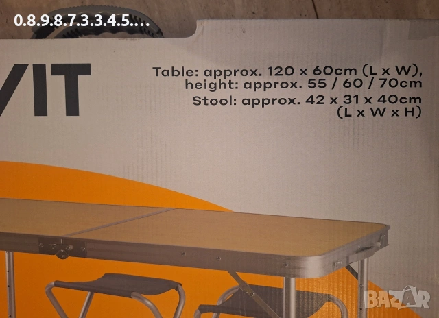 сгъваема маса със столове за къмпинг и за друго, снимка 3 - Къмпинг мебели - 53117718