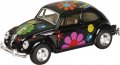Метални колички: Volkswagen Beetle 1967 Flower Power (Фолксваген Бръмбар (костенурка), снимка 1 - Колекции - 32078195