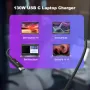 130W USB C зарядно за лаптоп за Dell XPS 15/17, Precision, Latitude, снимка 7