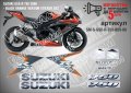 SUZUKI GSX-R 750 2008 BLACK ORANGE VERSION SM-S-GSX-R-750-BOV-08