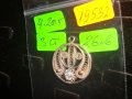 СРЕБЪРЕН ФИЛИГРАНЕН СТАРИНЕН МЕДАЛЬОН с ФАСЕТИРАН КРИСТАЛ РЪЧНА ИЗРАБОТКА 19532, снимка 6