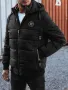 Мъжко зимно ватирано яке с качулка, 4цвята , снимка 16