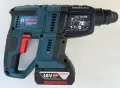 BOSCH GBH 18V-21 - Акумулаторен безчетков перфоратор 2x18V 4.0Ah, снимка 3