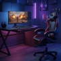 Ергономичен геймърски стол с поставка за крака – комфорт и стабилност за дълги часове без болка, снимка 2