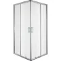 Квадратна душ кабина SQUARE, 90х90х190 см, прозрачно стъкло, хром, снимка 1