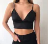 Черно бюстие crop top, снимка 1