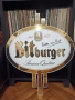 Емайлирана табела на бира  Bitburger, снимка 1