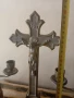 Комплект разпятие,кръст със свещници, снимка 3