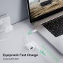 Нов USB C към Ethernet адаптер мрежов конвертор с PD 60W зареждане за MacBook Pro/Air, снимка 7