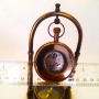 Настолен бронзов часовник с компас – ретро подарък и сувенир, снимка 3