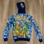 Зимно яке с пух Ed Hardy by Christian Audigier Tatoo Tiger Wolf bird S Small, снимка 1