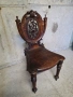 Антикварен стол с дърворезба , снимка 3