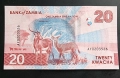 Замбия . 10 и 20 квача. 2024 година. Най новата серия. UNC. Цената е за двете банкнати., снимка 6