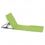 Плажна подложка, градинска подложка, подплатена, сгъваема, регулируема облегалка, зелена, снимка 3