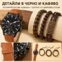 Мъжки кварцов часовник + подарък 3 гривни, снимка 7