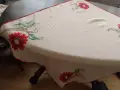 Ретро ръчно бродирана покривка за маса цветя, снимка 8
