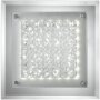 ONLI LED таванна лампа Интегрирана 18 W 4000 K Модерна с огледална основа, стъкло и кристал, хром, снимка 2